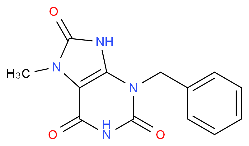 N-Phenylmethyl-7-methyluric Acid_分子结构_CAS_72816-95-6)