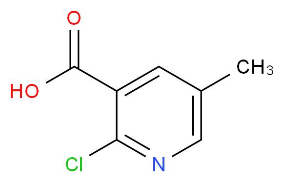 2-chloro-5-methylpyridine-3-carboxylic acid_分子结构_CAS_66909-30-6