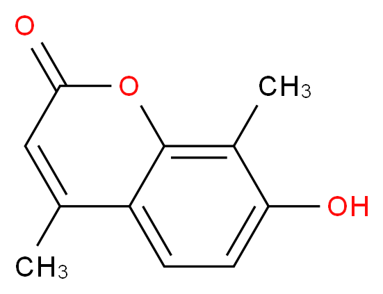 7-Hydroxy-4,8-dimethyl-2H-chromen-2-one_分子结构_CAS_4115-76-8)