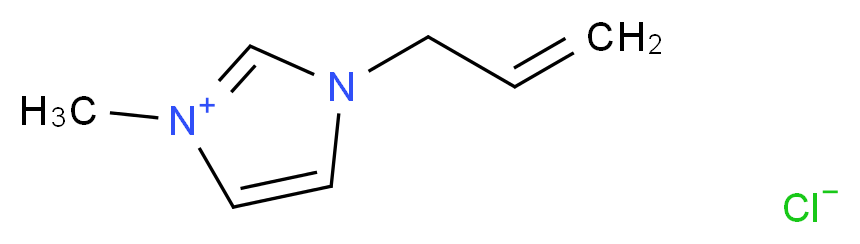 1-烯丙基-3-甲基咪唑氯盐_分子结构_CAS_65039-10-3)