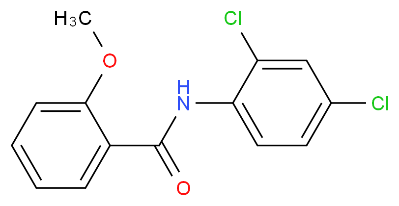 N-(2,4-Dichlorophenyl)-2-methoxybenzamide_分子结构_CAS_331435-43-9)