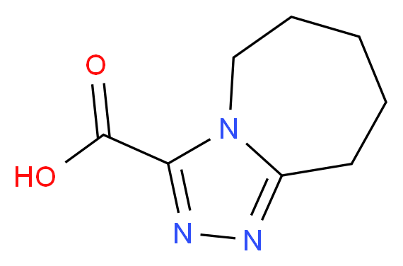 5H,6H,7H,8H,9H-[1,2,4]triazolo[4,3-a]azepine-3-carboxylic acid_分子结构_CAS_1177311-87-3