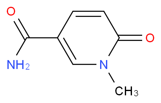 1-methyl-6-oxo-1,6-dihydropyridine-3-carboxamide_分子结构_CAS_701-44-0