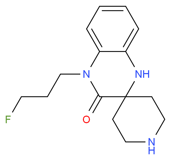 4'-(3-fluoropropyl)-1',4'-dihydro-3'H-spiro[piperidine-4,2'-quinoxalin]-3'-one_分子结构_CAS_)