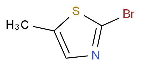 2-Bromo-5-methylthiazole_分子结构_CAS_41731-23-1)