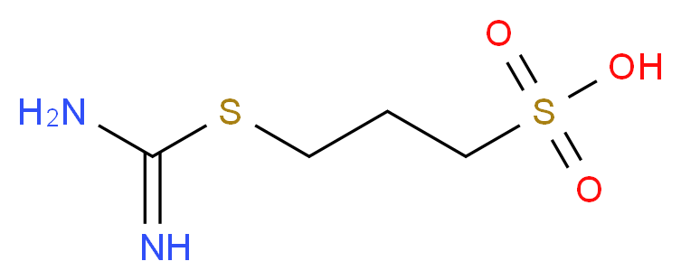3-硫-异硫脲丙基磺酸_分子结构_CAS_21668-81-5)