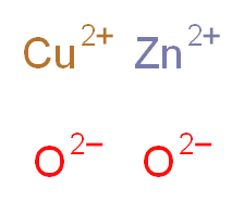 copper(2+) ion zinc(2+) ion dioxidandiide_分子结构_CAS_53801-63-1