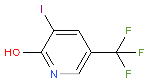 3-Iodo-5-(trifluoromethyl)pyridin-2-ol_分子结构_CAS_)