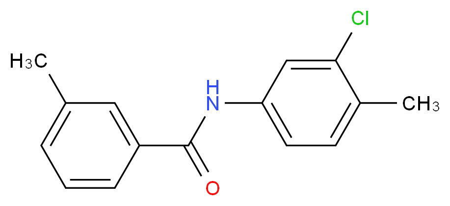 N-(3-Chloro-4-methylphenyl)-3-methylbenzamide_分子结构_CAS_196700-88-6)