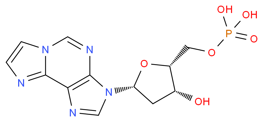 Etheno-2'-deoxy-β-D-adenosine 5'-Monophosphate_分子结构_CAS_60508-81-8)