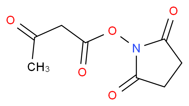 2,5-dioxopyrrolidin-1-yl 3-oxobutanoate_分子结构_CAS_139549-71-6