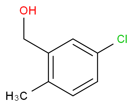 (5-chloro-2-methylphenyl)methanol_分子结构_CAS_58966-29-3