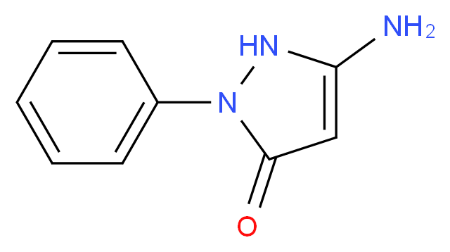 3-AMINO-1-PHENYL-5-PYRAZOLONE_分子结构_CAS_4149-06-8)