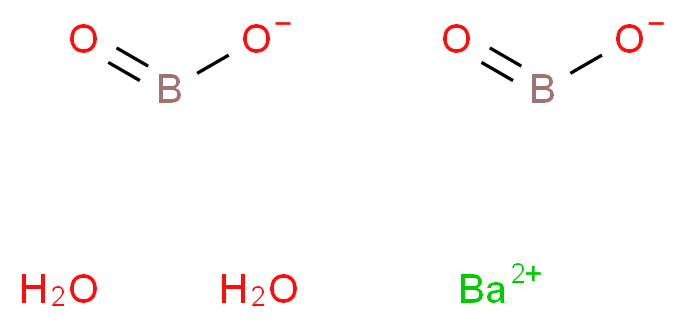 barium(2+) ion dihydrate dioxoborinate_分子结构_CAS_13701-59-2