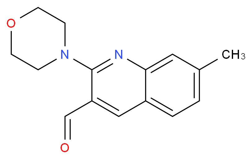 7-methyl-2-morpholin-4-ylquinoline-3-carbaldehyde_分子结构_CAS_400067-02-9)