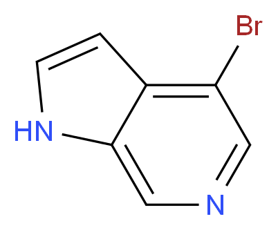 4-bromo-1H-pyrrolo[2,3-c]pyridine_分子结构_CAS_69872-17-9