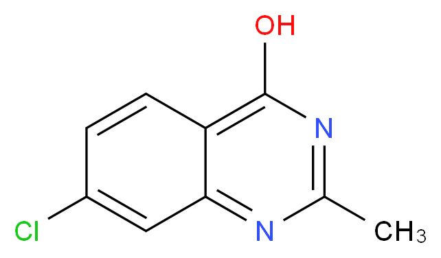 7-chloro-2-methylquinazolin-4-ol_分子结构_CAS_7012-88-6