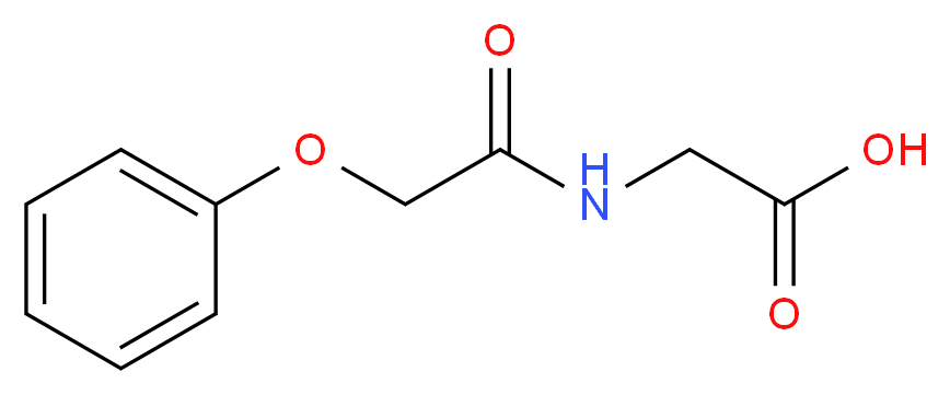 N-(Phenoxyacetyl)glycine_分子结构_CAS_14231-45-9)