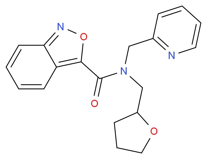 N-(pyridin-2-ylmethyl)-N-(tetrahydrofuran-2-ylmethyl)-2,1-benzisoxazole-3-carboxamide_分子结构_CAS_)