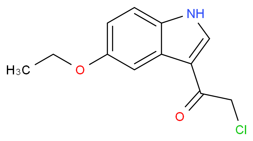 2-Chloro-1-(5-ethoxy-1H-indol-3-yl)ethanone_分子结构_CAS_)