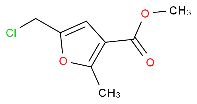 5-Chloromethyl-2-methyl-furan-3-carboxylic acid methyl ester_分子结构_CAS_35351-32-7)