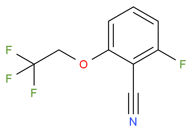 2-fluoro-6-(2,2,2-trifluoroethoxy)benzenecarbonitrile_分子结构_CAS_119584-74-6)