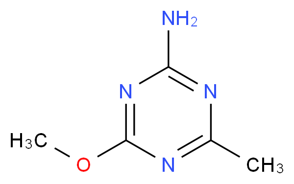 2-氨基-4-甲氧基-6-甲基-1,3,5-三嗪_分子结构_CAS_1668-54-8)