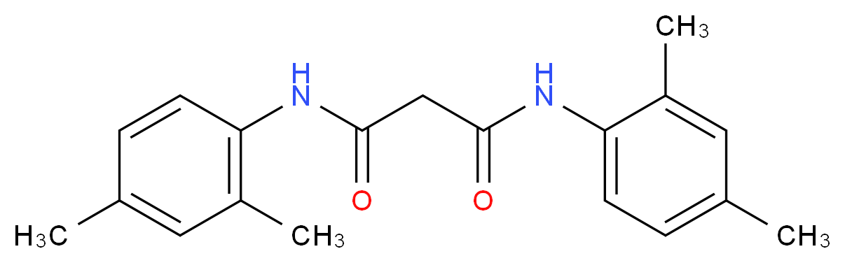 N,N'-bis(2,4-dimethylphenyl)propanediamide_分子结构_CAS_58271-37-7