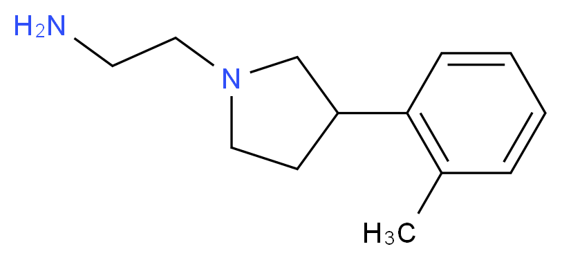 2-[3-(2-methylphenyl)pyrrolidin-1-yl]ethanamine_分子结构_CAS_938458-85-6)