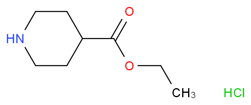 ethyl piperidine-4-carboxylate hydrochloride_分子结构_CAS_147636-76-8