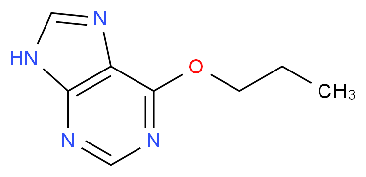 6-propoxy-9H-purine_分子结构_CAS_5417-86-7