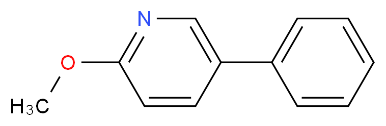 2-methoxy-5-phenylpyridine_分子结构_CAS_)