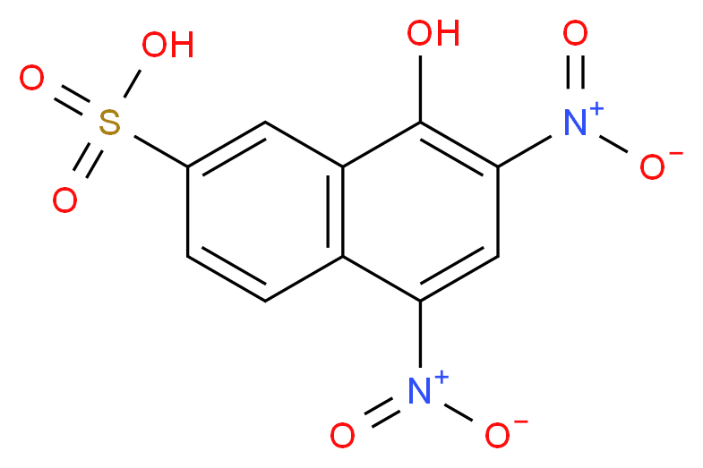 8-hydroxy-5,7-dinitronaphthalene-2-sulfonic acid_分子结构_CAS_846-70-8