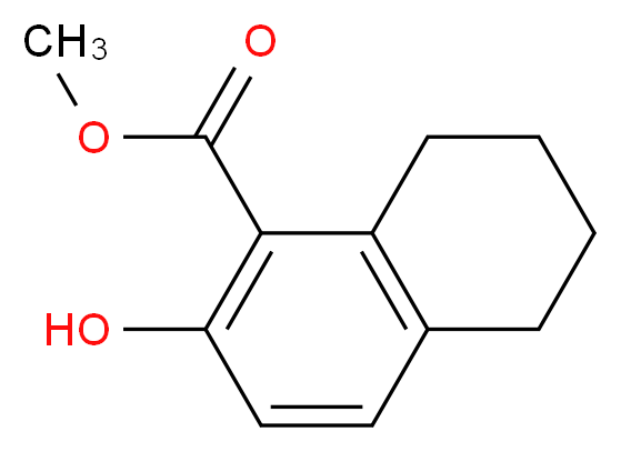 methyl 2-hydroxy-5,6,7,8-tetrahydronaphthalene-1-carboxylate_分子结构_CAS_59604-96-5)