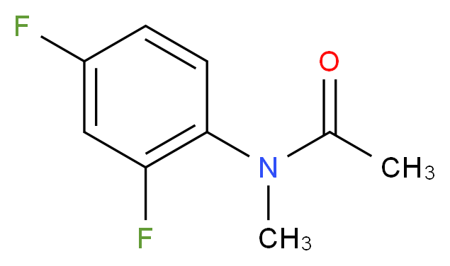 2',4'-Difluoro-N-methylacetanilide 97%_分子结构_CAS_)