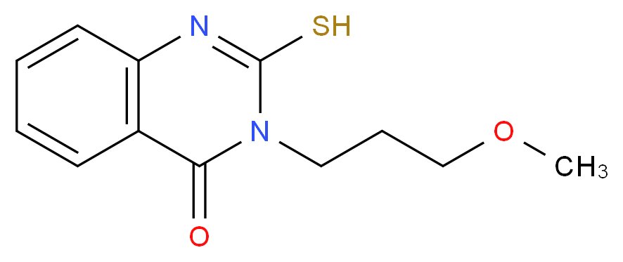 3-(3-methoxypropyl)-2-sulfanyl-3,4-dihydroquinazolin-4-one_分子结构_CAS_216880-47-6