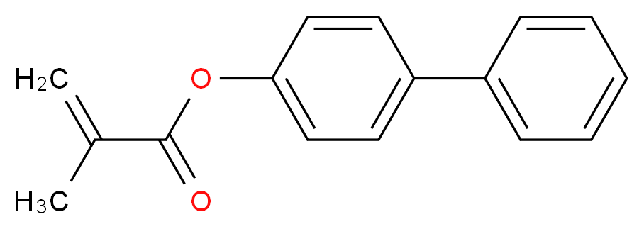 4-phenylphenyl 2-methylprop-2-enoate_分子结构_CAS_46904-74-9