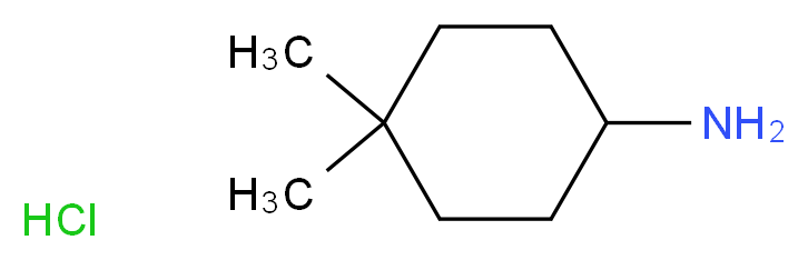 4,4-Dimethylcyclohexanamine hydrochloride_分子结构_CAS_25834-99-5)