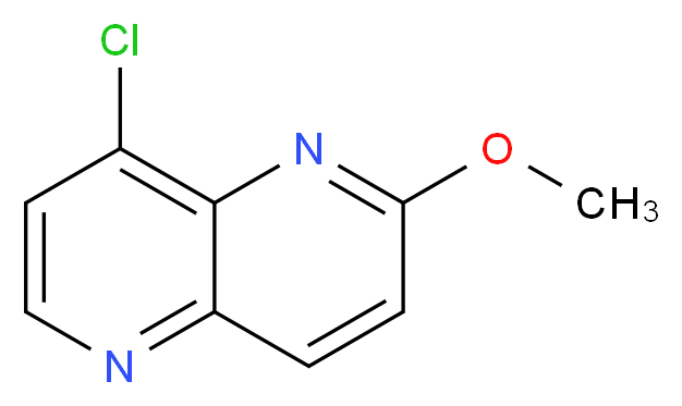 8-chloro-2-methoxy-1,5-naphthyridine_分子结构_CAS_249889-68-7