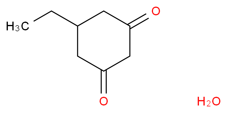 5-Ethylcyclohexane-1,3-dione hydrate_分子结构_CAS_57641-76-6)