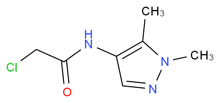 2-chloro-N-(1,5-dimethyl-1H-pyrazol-4-yl)acetamide_分子结构_CAS_957261-65-3)