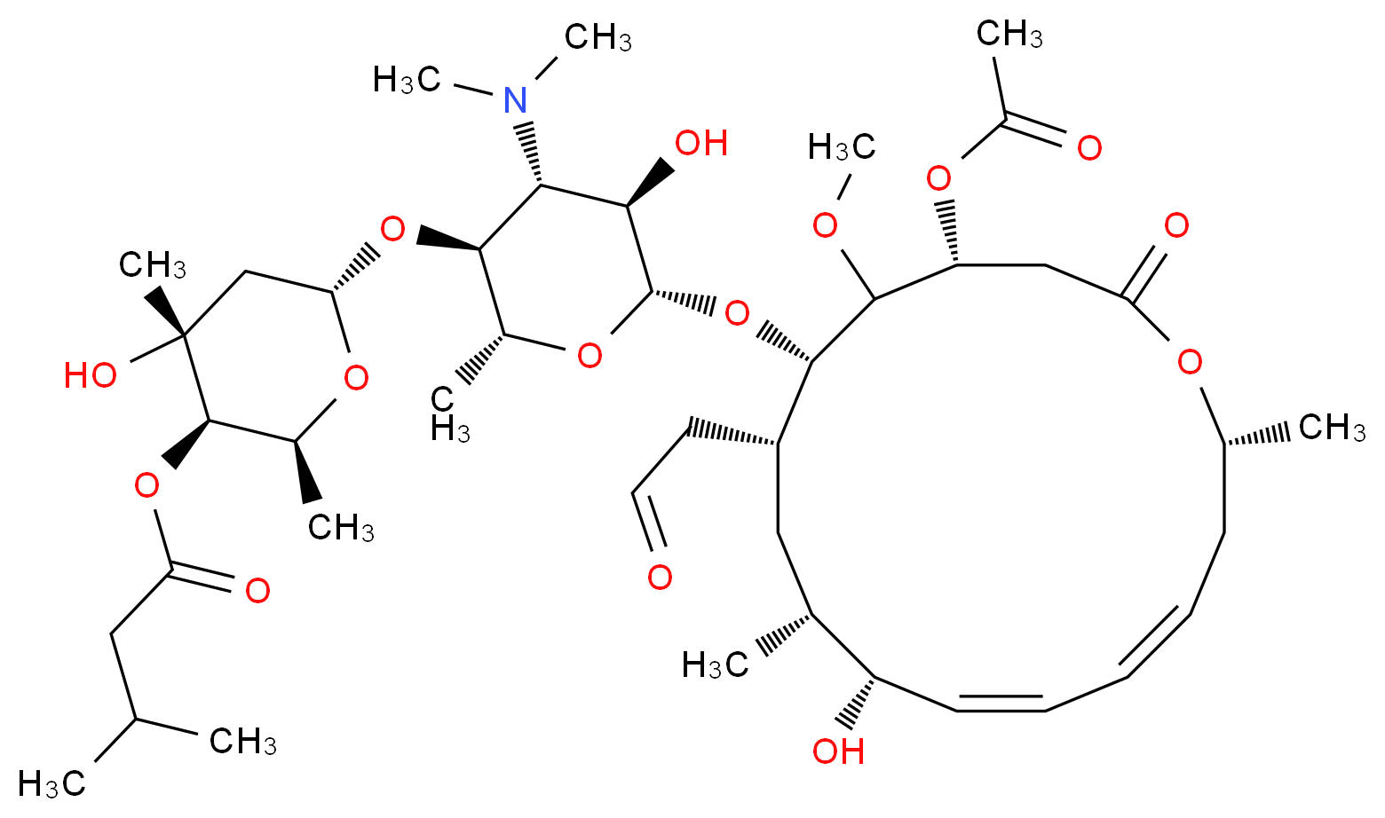 Josamycin_分子结构_CAS_16846-24-5)