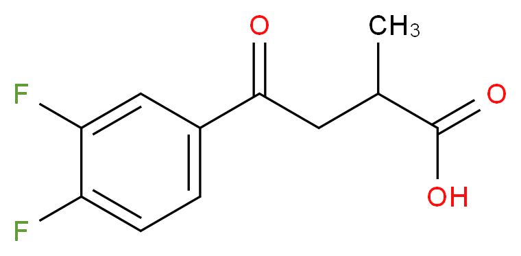 4-(3,4-Difluorophenyl)-2-methyl-4-oxobutanoic acid_分子结构_CAS_191018-57-2)
