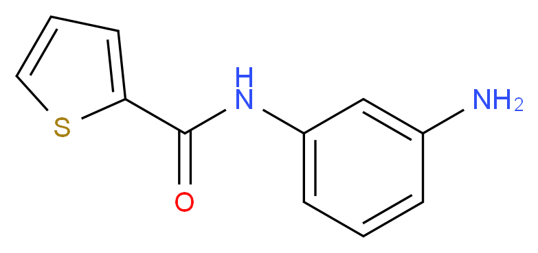 N-(3-aminophenyl)thiophene-2-carboxamide_分子结构_CAS_)