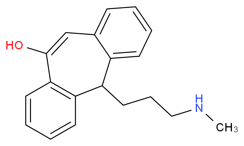 2-[3-(methylamino)propyl]tricyclo[9.4.0.0<sup>3</sup>,<sup>8</sup>]pentadeca-1(11),3(8),4,6,9,12,14-heptaen-9-ol_分子结构_CAS_27462-57-3