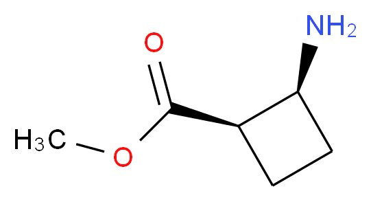 Methyl (1S,2R)-2-aminocyclobutane-1-carboxylate_分子结构_CAS_517914-00-0)