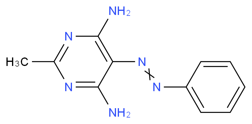 4,6-Diamino-5-benzeneazo-2-methylpyrimidine_分子结构_CAS_5473-05-2)