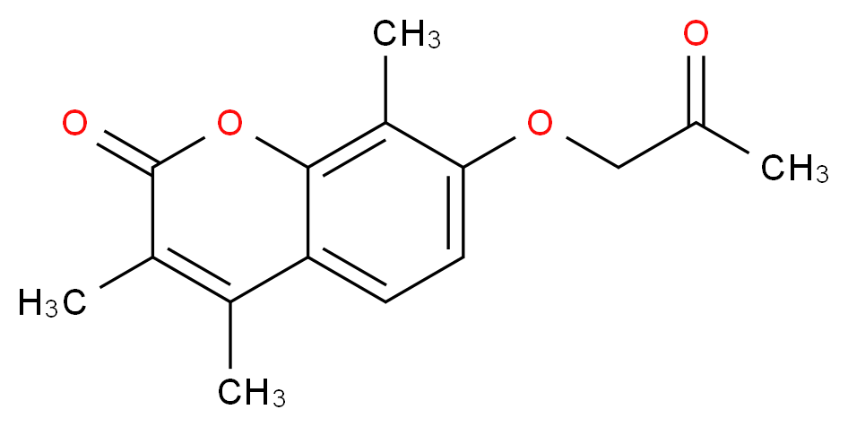 3,4,8-trimethyl-7-(2-oxopropoxy)-2H-chromen-2-one_分子结构_CAS_21861-39-2)