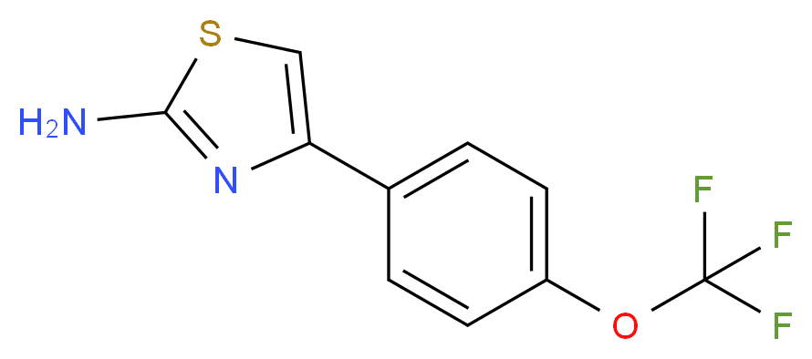 4-[4-(trifluoromethoxy)phenyl]-1,3-thiazol-2-amine_分子结构_CAS_436151-95-0