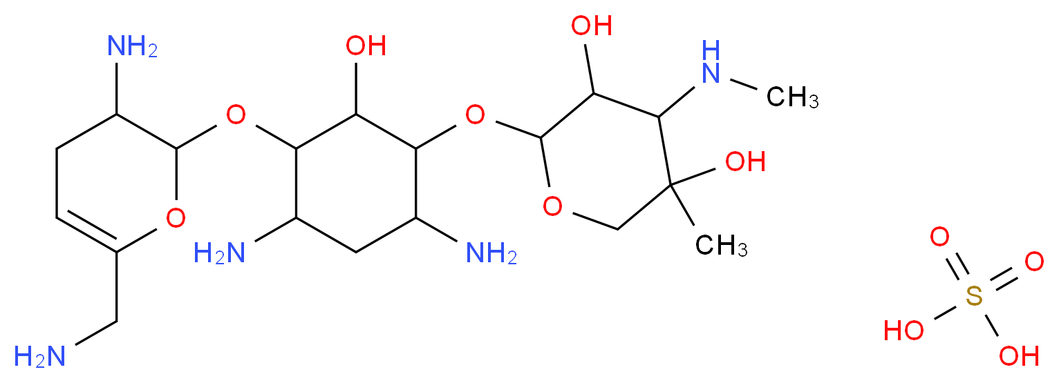 SISOMICIN SULFATE SALT_分子结构_CAS_53179-09-2)